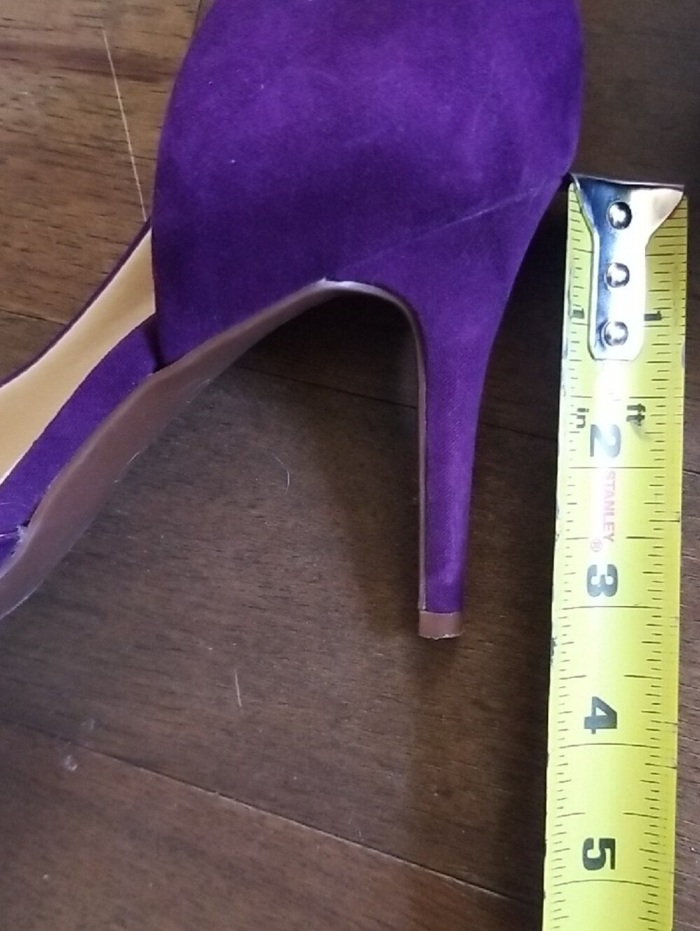Jessica Simpson Purple Suede Pointed Toe Stiletto Pumps - Picture 6 of 7